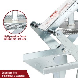 AMVOG Upgrade Mole Scissor Traps, EasySet Mole Traps That Kill, Reusable Gopher Traps for Lawns & Garden,2 Eliminator Traps