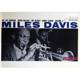Miles Davis Volume 1 Blue Note UK Import Poster 24 X 34