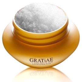Gratiae Organics Exfoliating Body Scrub, Apple and Green Tea for All Skin Types 8.5 Fl oz