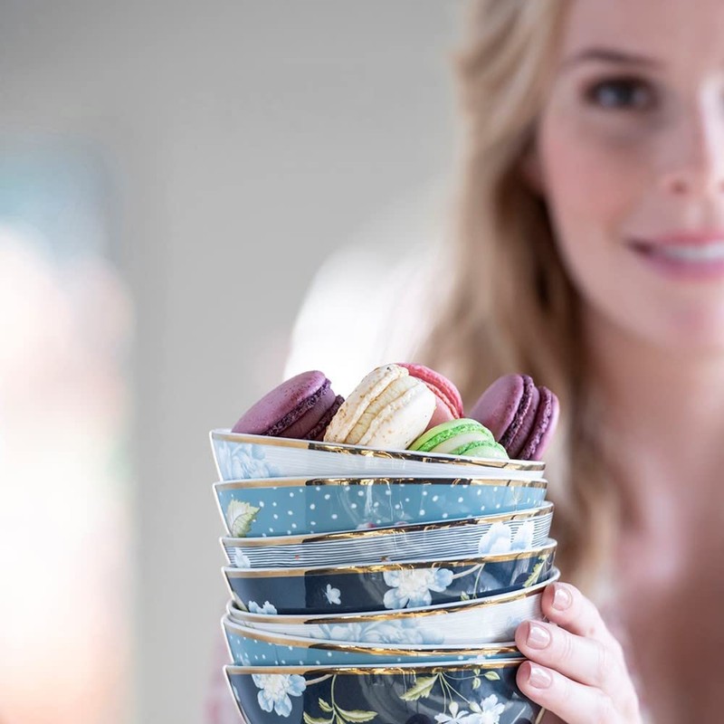 Laura Ashley Bowl 13 cm Midnight Pinstripe