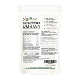 DURIAN POWDER 2.47 oz (70g) VIETFARMFOOD: Pure freeze-dried fruit powder, made from real fruit with no added sugar - Perfect for daily nutrition to keep your body full of vitality.