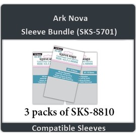 "Ark Nova" Compatible Card Sleeve Bundle (SKS-8810 X 3)