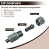 M9 Threaded Collet Adapter for Milwaukee M12 Polishers or Sanders,