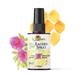 Naturherz Bio Rachenspray mit Cistus, Manuka, Propolis und natürlichem Vitamin C für dein Immunsystem, 30ml