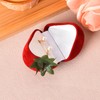 Strawberry Ring Box Red Velvet Ring Gift Box for Husband