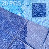 20 PCS Porcelain Swimming Pool Waterline Tile, 6" x 6"