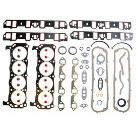 ENGINETECH F351W-9 Full Gasket Set W/ 1PC RMS Compatible with 1983-1986 Ford 5.8L 351 351W Windsor (CAR & Truck Engines)