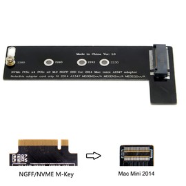 Cablecc M.2 NGFF M-Key NVME SSD Converter Card for MacBook Mini A1347 MEGEN2 MEGEM2 MEGEQ2 ..