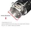 Kipalm Carbon Fiber Exhaust Tip Bolt-On Exhaust Pipe Glossy Forged