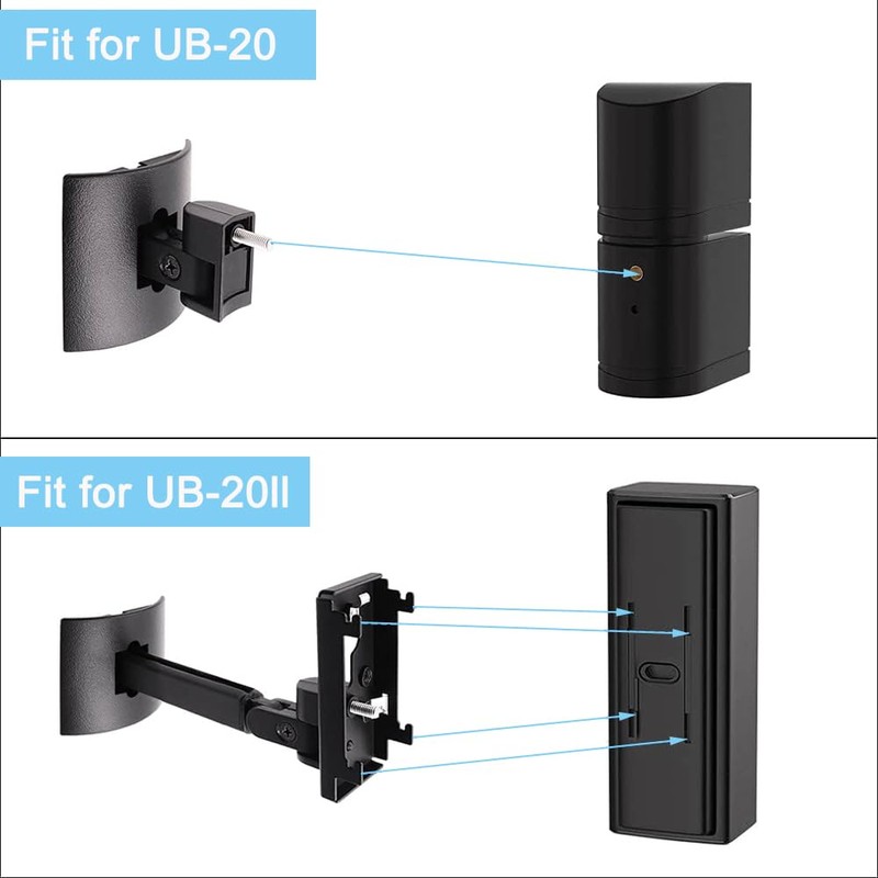 Speaker Wall Mount 2 Pack Adjustable Wall Mount Ceiling Mount