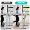 DeskLogics Vertebrae Cable Management for Standing Desk, Adjustable Length Cable