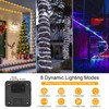 SFNDOU 33FT 100LED Solar Rope Lights Outdoor Waterproof, White Solar