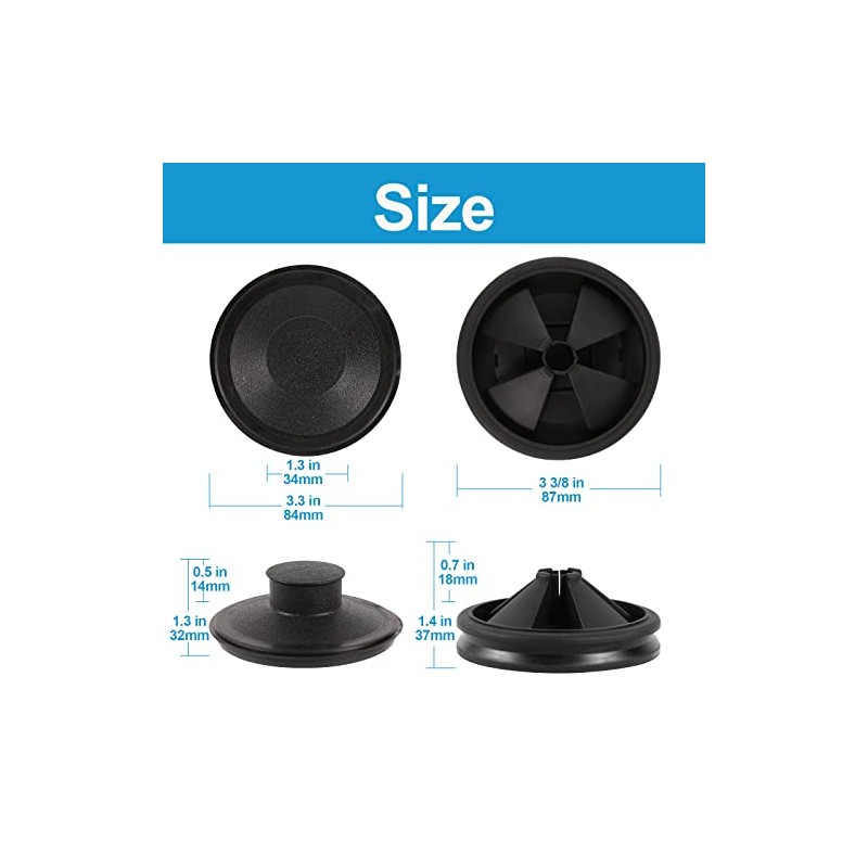 Garbage Disposal Splash Guard 3 3/8 Inch,Rubber Sink Baffle Drain