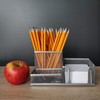 D.RECT Desk Organiser with Pen Holder and Memo Holder Metal
