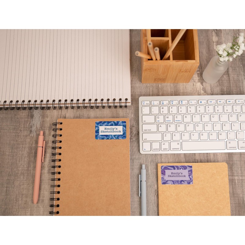 Reddkyte Multipurpose White Labels - Pack of 50 Sheets, 64