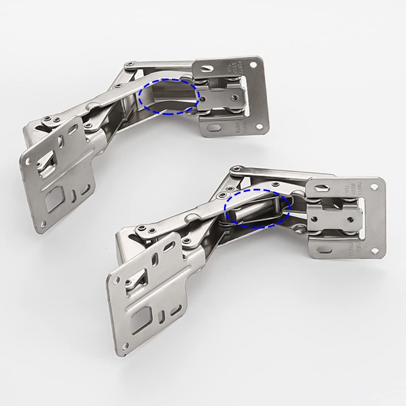 Qrity 2 PCS 130-175 Degree Adjustable Cabinet Hinges, Easy Installation,