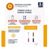 J.H COMPANY Termo De Acero Inoxidable Doble Seguro Antiderrame 500