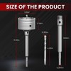 CSOOM Concrete Hole Saw 3-3/4" (95mm) with 220mm SDS Plus