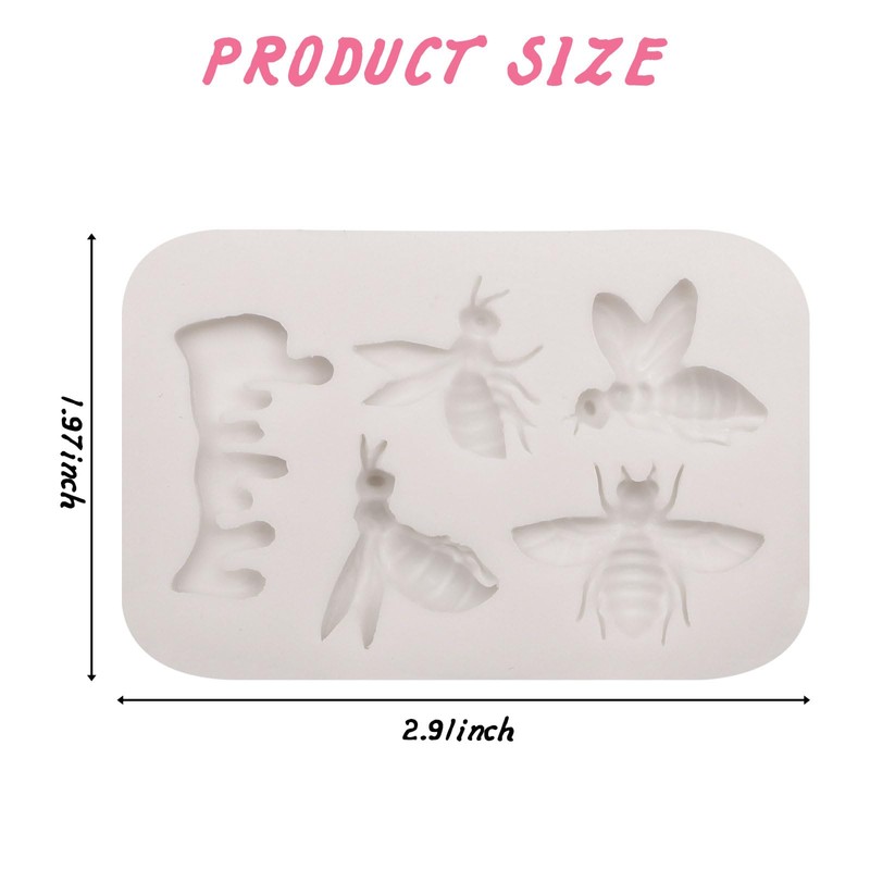 Bumble Bee Silicone Molds Bee Fondant Molds Honeycomb Chocolate Baking
