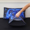 ZRNBAST Kids Gaming Comforter Set Twin Size Blue Gamepad Gaming