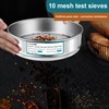 3 Pack 304 Stainless Steel Mesh Lab Sieves, 200mesh 0.075mm,