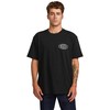 RVCA Men's Global Hex Short Sleeve Tee, Black