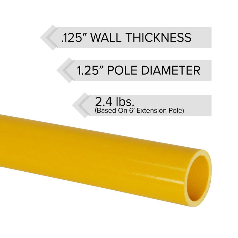 Jameson FG-6-2PK FG-Series 6-Foot Fiberglass Extension Pole for Pole Saw