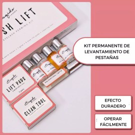 Esgido Lashes Kit Completo Para Lifting De Pestañas Rizado Permanente