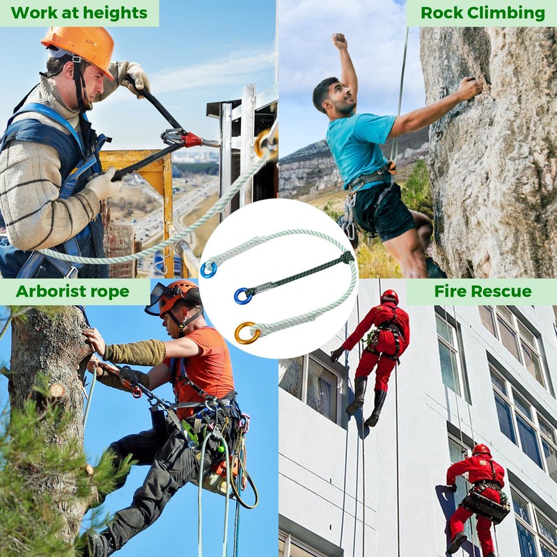 12mm Heavy Duty Prusik Climbing Rope & Cord Set -