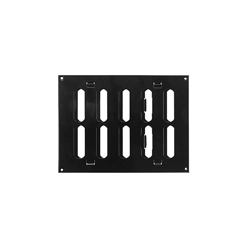 200x150mm (8x6") Sliding Grille Made of Sheet Steel – Black