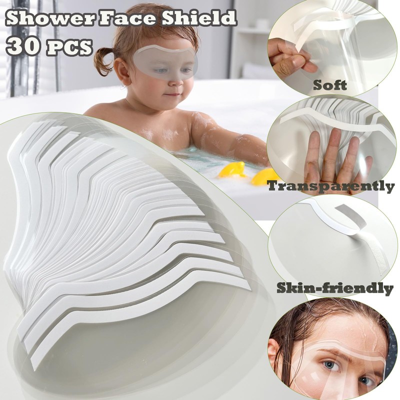 CLOEWCL 30 Pcs Shower Face Eye Shield After Surgery, Disposable