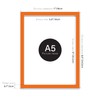 Almost Frameless A5 Orange Picture Frame Fits A5 (14.8 x