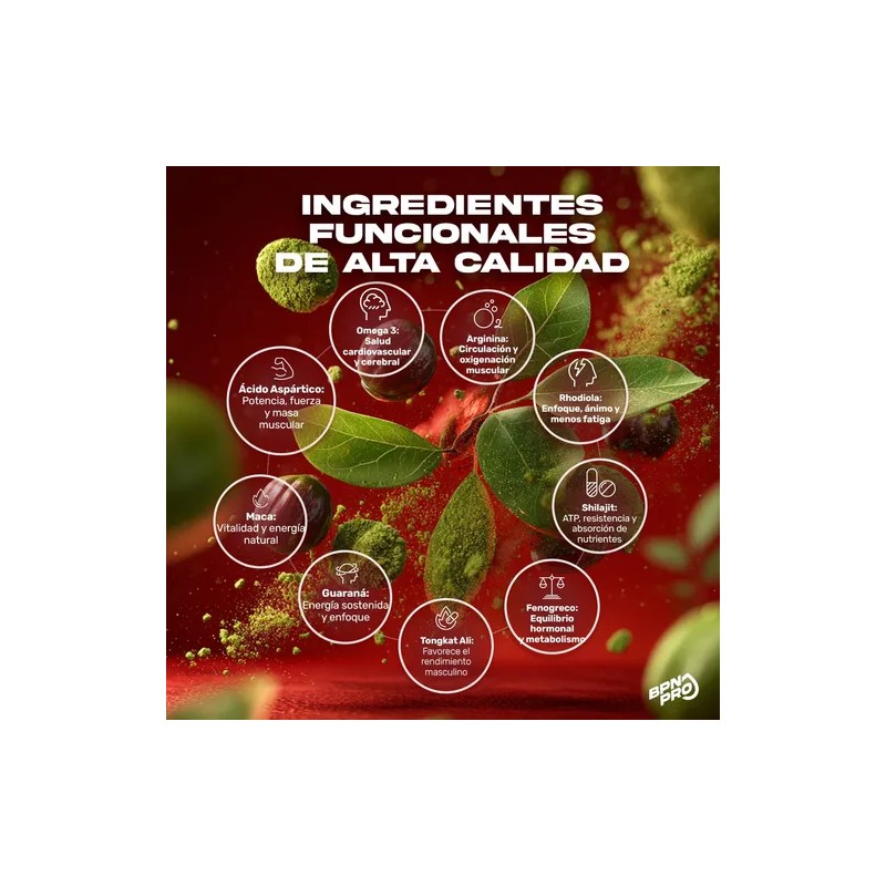 Suplemento Bpn Pro Cápsula Hombre Mens T+ Acido Aspartico