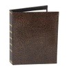 Caspari With loose leaf address book, ostrich look, brown.