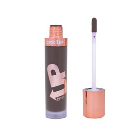 PINK UP, Ultimate, Labial de larga duración, Color intenso, Fórmula suave, No craquela ni reseca, Indeleble, Color Browny, Modelo PKUM28