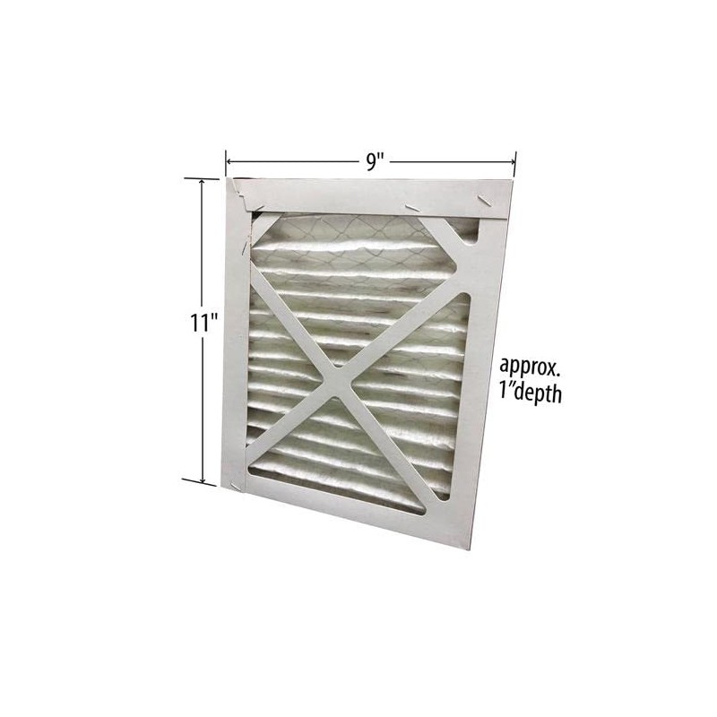 (2) Pack, 9 x 11 x 1 MERV8 Compatible Replacement