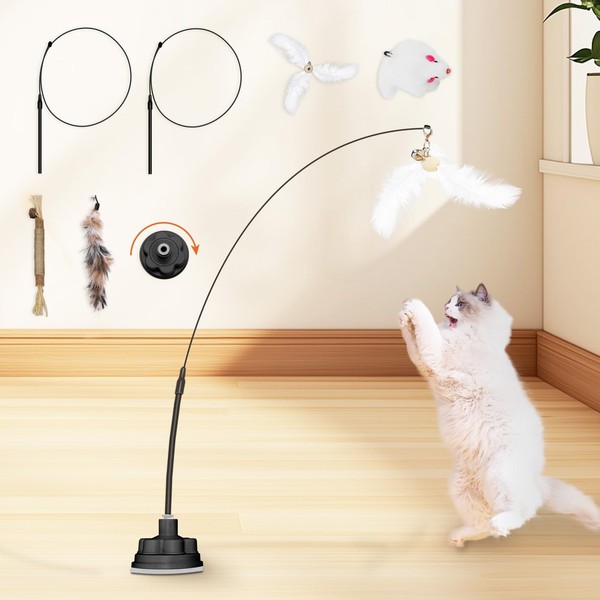 WYYUE Interactive Cat Toys for Indoor Cats, 2 in 1