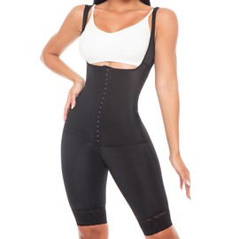 Stage 1 Post Surgery Colombian Faja- Compression Garment for recovery after BBL Lipo360 Tummytucks Faja moldeadora reductora (Large)