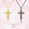 Boston Bay Diamonds Men's Cross Pendant Necklace in Yellow Ion-Plated