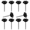 JJWNMLL 10 pieces M8 x 60 mm hexagonal plastic head
