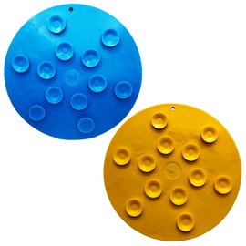 SodaPup Whale & Duckies Bathtub eMat Bundle – Durable Lick Mat Feeder with Suction Cups Made in USA from Non-Toxic, Pet-Safe, Food Safe Rubber for Digestive Health, Avoid Overfeeding, Calming, More