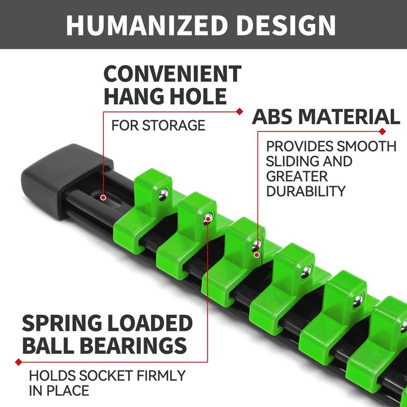 Reniteco Socket Organizer Drive ABS Tools - Socket Holder, Premium