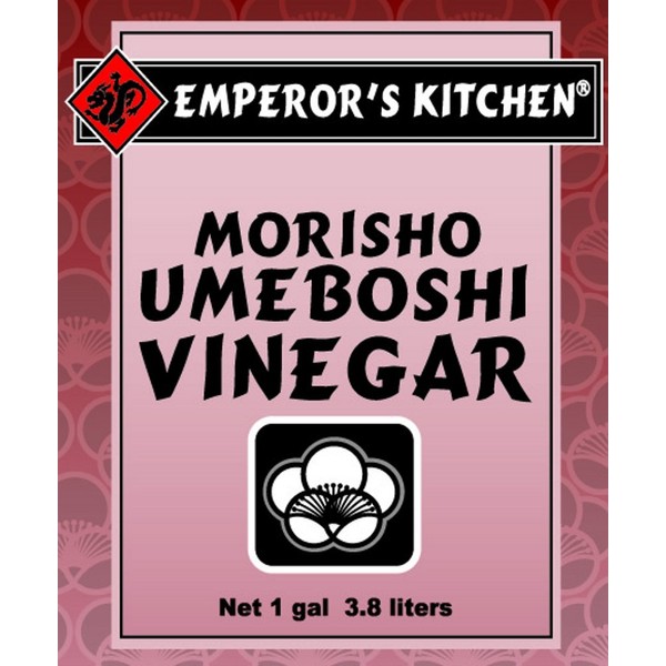Emperor's Kitchen Traditional Japanese Morisho Umeboshi Vinegar, Kosher, Vegan, Fruit Vinegar, 1 Gallon