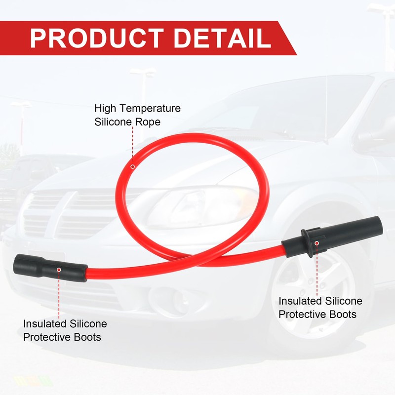 Spark Plug Wire 10.2mm Replacement for Dodge Grand Caravan Replacement