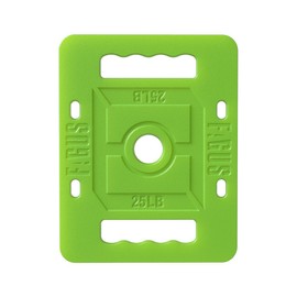 FAGUS H Color Coated Rucking Weights, 2-Inch Cast Iron Rucking Weight for Rucking, Swings, Squat, Deadlift, Solid Cast Iron Weight Plate for Strength Training, Weightlifting, 25LB, Single