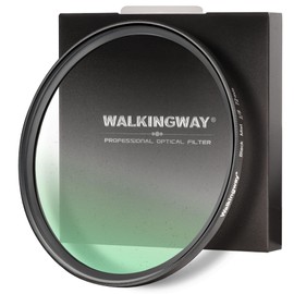 WalkingWay 72mm Black Diffusion 1/8 Filter Mist Dreamy Cinematic Effect Filter with Ultra Slim and Multicoating Optical Glass for Video/Vlog/Portrait Photography