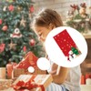 YEIUZPT 137 * 274cm Christmas Tablecloth Christmas Plastic Tablecloth, Red