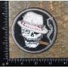 Unbranded SKULL Smoking Blunt Fedora Hat Skeleton Face Cigar Embroidered
