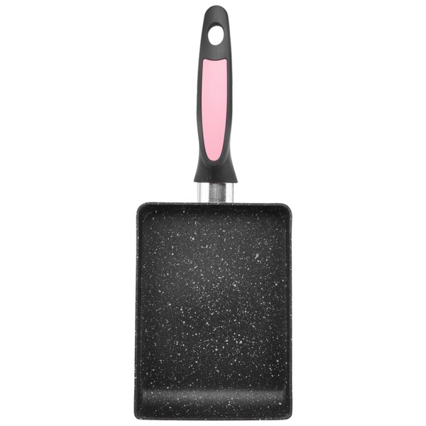 Dciustfhe Tamagoyaki Pan Japanese Omelette Pan, Egg Pan with Non-Stick Coating for Making Omelettes or Crepes (Pink)