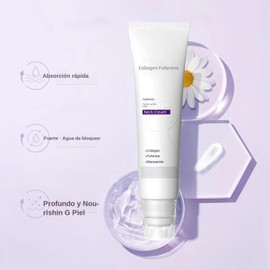 Crema Mágica de Colágeno y Fullerenos para el Cuello, Reafirmante que Tensa y Levanta la piel Flácida, Crema de Colágeno para el Cuello con Cinco Rodillos, Reduce las Arrugas y la Papada (3)